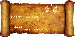 Heisz Godiva névjegykártya