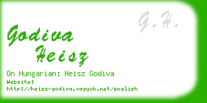 godiva heisz business card